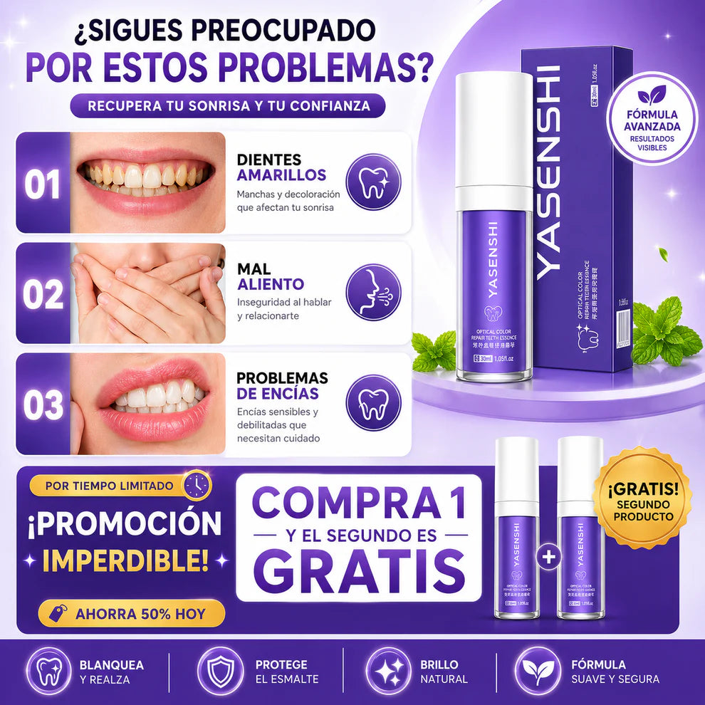 Gel Blanqueador Dental Yasenshi Antimanc